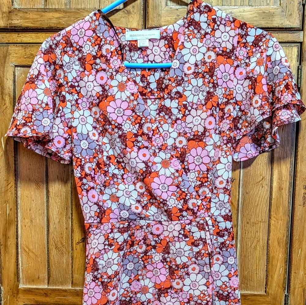 2 XS Vintage Dresses - Pink And Red